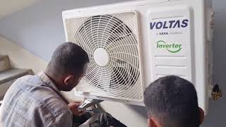 Voltas Inverter AC full installation video chapra [upl. by Voss]