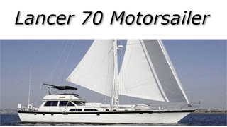 Lancer 70 Motorsailer Yacht For Sale Walkthrough [upl. by Houser]