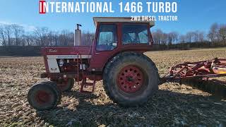 International 1466 Turbo 2WD Diesel Tractor [upl. by Aysahc987]