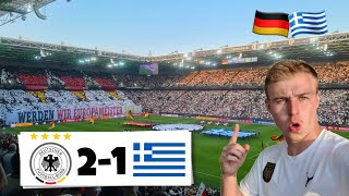 DEUTSCHLAND vs GRIECHENLAND 21 Stadion Vlog🇩🇪 Major Tom amp Pyrotechnik im Borussia Park [upl. by Janifer]