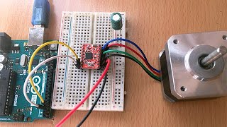 A4988 Stepper motor driver with Arduino [upl. by Anaidiriv]