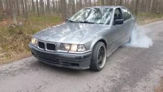 BMW E36 325 M50B25NV WELDED DIFF 373 BURNOUT part II [upl. by Chuah]