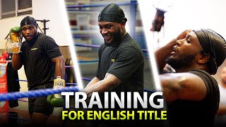 Viddal Riley Training For English Cruiserweight Title [upl. by Auqenwahs]