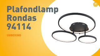 Plafondlamp Rondas 94114  UNBOXING [upl. by Searby]