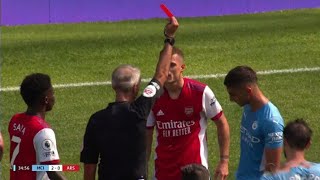 Xhaka RED CARD Manchester City [upl. by Ron]