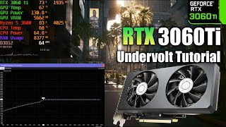 How To Undervolt RTX 3060 Ti Tutorial [upl. by Fredella]