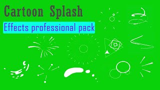 Free 50 Motion Elements Green Screen Splash Animation Cartoon Shapes Explosion [upl. by Theodora]