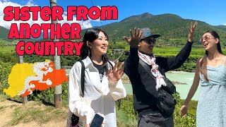 My Sister From Another Country🇧🇹 😅😂 Exploring Punakha Bhutan 🤩 inglishmaker bhutan [upl. by Enyrehtac]