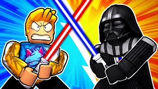 I Became The STRONGEST JEDI In Roblox Lightsaber Simulator [upl. by Caia]