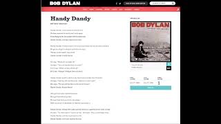 Bob Dylan quotHandy Dandyquot 27 June 2008 Vigo Spain [upl. by Ahsoek]