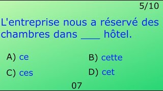 B1B2  10 FRENCH Grammar Questions  Medley N°03 of Grammar Exercises  FRENCH QUIZ [upl. by Eessac]