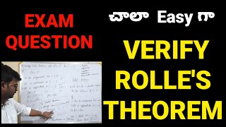 VERIFY ROLLES THEOREMROLLES THEOREMPROVE DEFINITIONIMPORTANT QUESTION [upl. by Jonell]