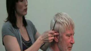 Simple Mens Razor Haircut using the Feather Styling Razor  Part 2 [upl. by Braasch978]