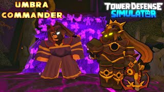 Umbra commander tds skin showcase Umbra commander tds roblox [upl. by Silisav]