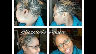 depart sur cheveux court  Microlocks [upl. by Les]