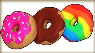 PlayDoh Donuts  Do It Yourself Play Doh Toys from Hooplakidz How To [upl. by Naud4]