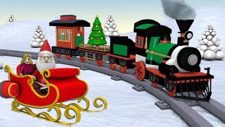 Toy Factory Train Cartoon  Trains for Kids  choo choo train  Santa Cartoon  Train  train videos [upl. by Adnohsek]