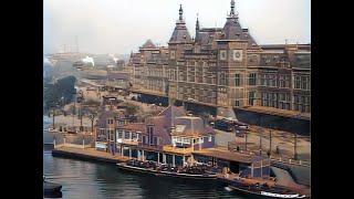 Beautiful Amsterdam a century ago in the 1920s in color AI enhanced amp colorized [upl. by Eiuol]