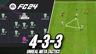 This Is Why 433 Is The New META Formation Best Custom Tactics EA FC 24 [upl. by Carthy]