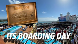 BOARDING THE CARNIVAL MARDI GRAS  Carnival Cruise Vlog Ep 01 [upl. by Whitebook]