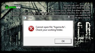 Решение ошибки CanNot file fsgame ltx в сталкер Чистое Небо и Зов Припяти [upl. by Oluap499]