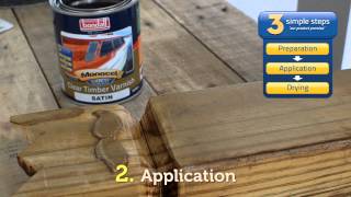 How To Use Bondall Monocel Wood Varnish [upl. by Yngad244]