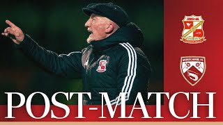 Ian Holloway on defeat to Morecambe  Swindon Town Football Club [upl. by Ylro]