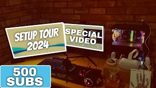 My 2024 Gaming Setup REVEALED  500 Subscriber Special [upl. by Nosral723]