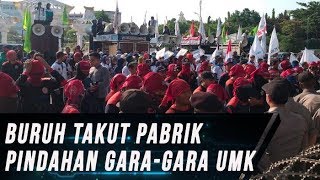 Selisih UMK di Jatim Beda Jauh Buruh Demo ke Kantor Pemprov Jatim [upl. by Cia]