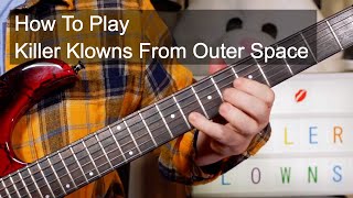 Killer Klowns From Outer Space The Dickies Guitar Lesson [upl. by Ahsilahs]