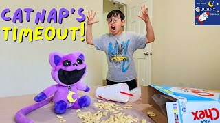 Catnap Got Put On TIME OUT Plush Stories with FNAF Plushies and Huggy [upl. by Nnail]