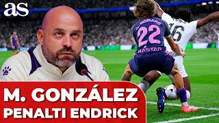 El ENFADO de MANOLO GONZÁLEZ tras el PENALTI a ENDRICK en el REAL MADRID  ESPANYOL [upl. by Ontina67]