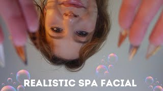 Roleplay ASMR  Realistic spa facial layered sounds amp no mouth sounds [upl. by Horgan]