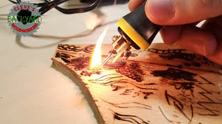 Pyrography Wood Burning Kit From Amazon Unboxing [upl. by Eitak822]