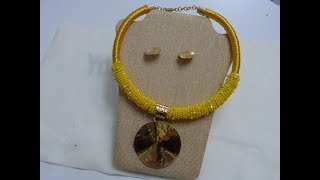 Como Hacer Collares Faciles Collares de Chaquiras  Elegantes Collares [upl. by Elsbeth]