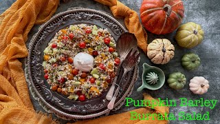 Pumpkin Barley Burrata Salad  Easy Cooking  Home Recipes  LoveBites [upl. by Huai]