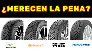 Neumáticos all season Opinión rápida sobre Michelin Continental Nokian y Toyo [upl. by Aitenev]