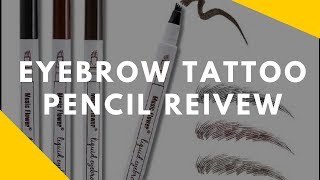 Microblading Tattoo Eyebrow Pencil Review  Eyebrow Tutorial Music Flower Eyebrow Pen [upl. by Novah722]