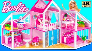 Build AMAZING Pink Barbie Dream House with Cute Bedroom Kitchen use Cardboard  DIY Miniature House [upl. by Combes380]