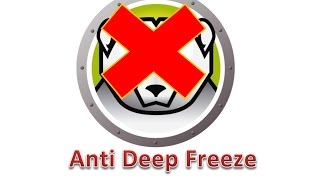 How To Uninstall DeepFreeze Anti DeepFreeze [upl. by Brew]