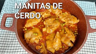 MANITAS DE CERDO EN SALSA Receta Tradicional fáciles y deliciosa [upl. by Dianna]