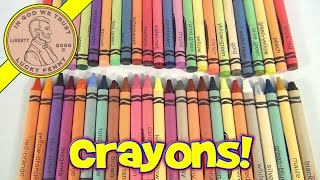 Vintage 70s80s Crayola Crayons  Review of all the crayon colors [upl. by Nanor]