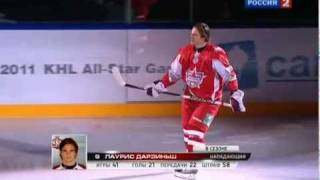 2011 KHL AllStar Game  Super Skills  Fastest Skater [upl. by Anayaran]