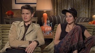 Shailene Woodley amp Ansel Elgort  The Fault in Our Stars Interview HD [upl. by Novaj207]