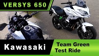 Kawasaki Versys 650 Test Ride  Team Green GoGo [upl. by Brent112]