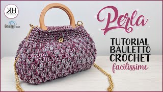 BORSA BAULETTO UNCINETTO quotPerlaquot  Fai brillare le tue creazioni con questo nuovo filato 😍✨ [upl. by Enelez]