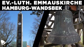 HamburgWandsbek  Evluth Emmauskirche  Präsentation von Kirche und Geläut [upl. by Kcirreg]