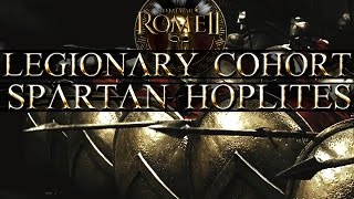 Total War Rome II Testing Swords  Spartan Hoplites vs Legionary Cohort [upl. by Ulrick]