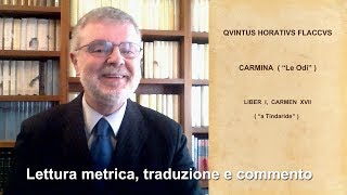 Poesia latina 8 Orazio Ode 1 17 quota Tindaridequot [upl. by Annaid]