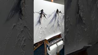 Snow mountains Impasto Painting [upl. by Aneger]